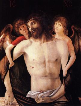 Bellini Giovanni The dead christ supported by two angels